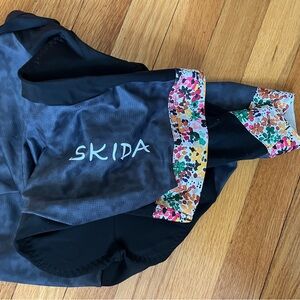 Skida  Black and White Cycling Padded Shorts- Women's